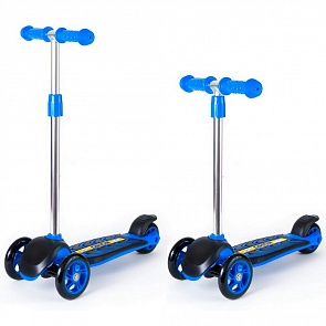 Детский трехколесный самокат RT ORION MIDI 164A, синий + черный (ORION, 5581rt)